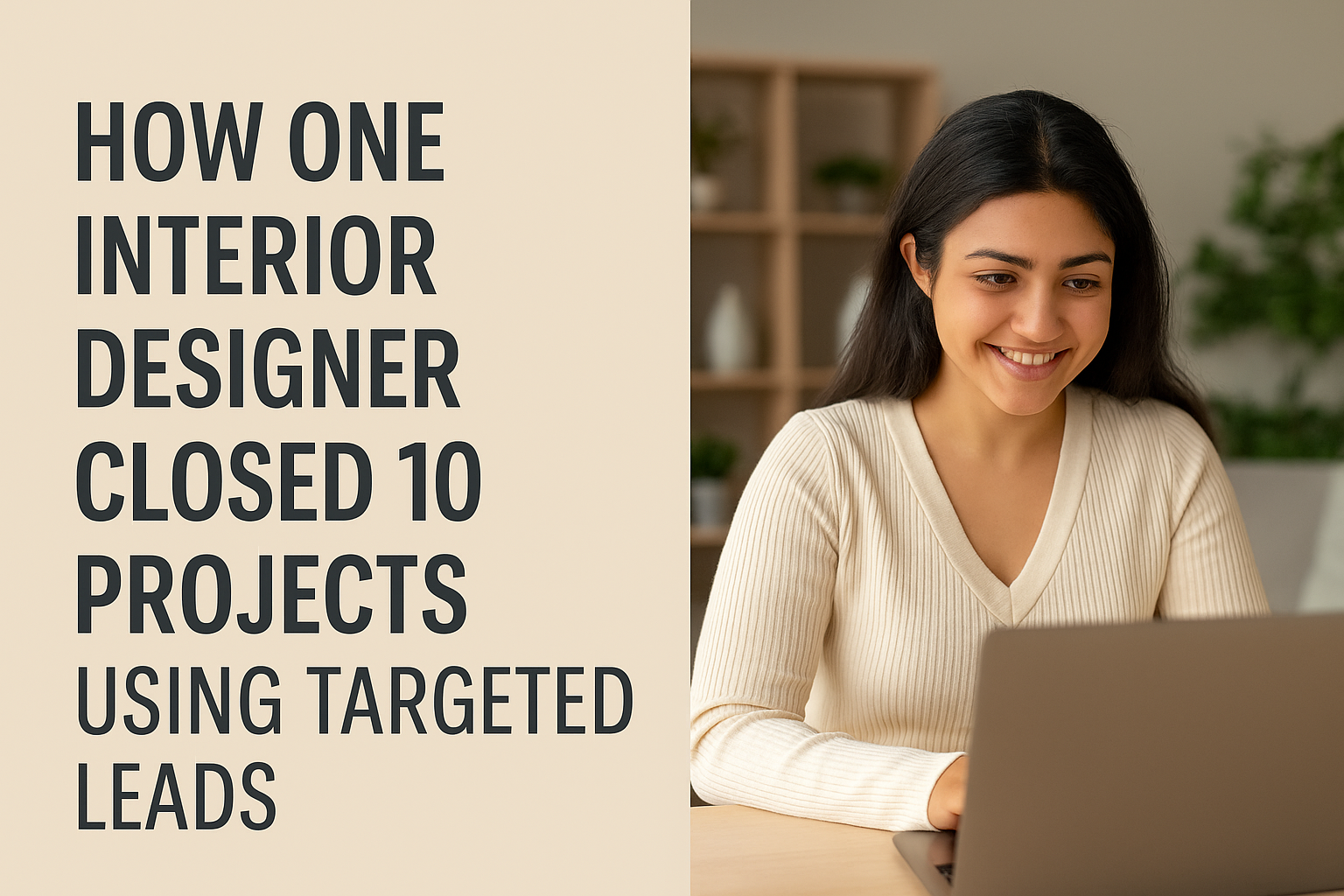 Designer Closes 10 Projects with Targeted Leads