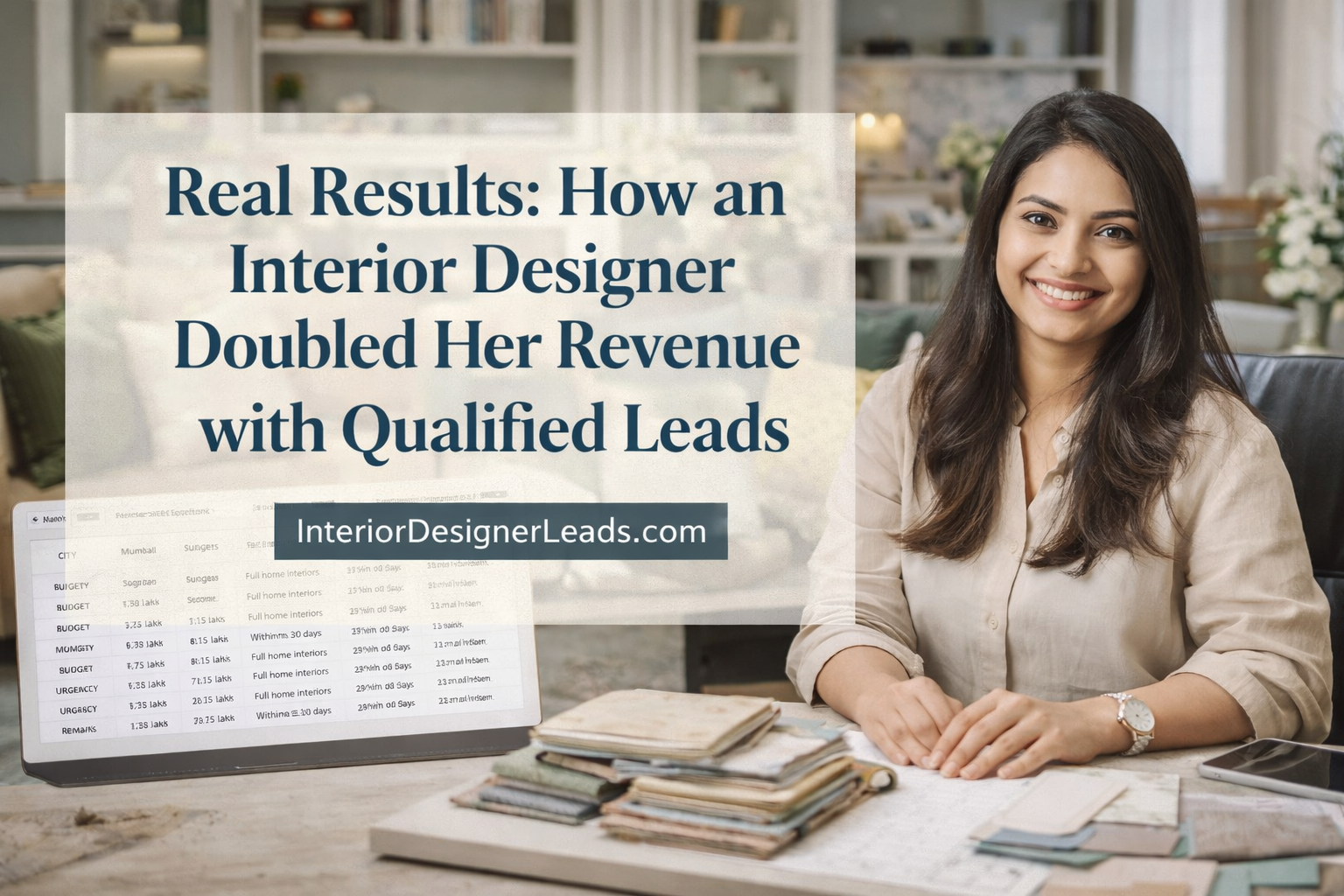 Real Results: How an Interior Designer Doubled Her Revenue with Qualified Leads